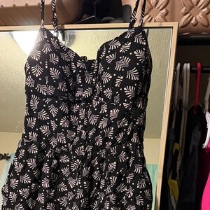 Chic Black and White Patterned romper